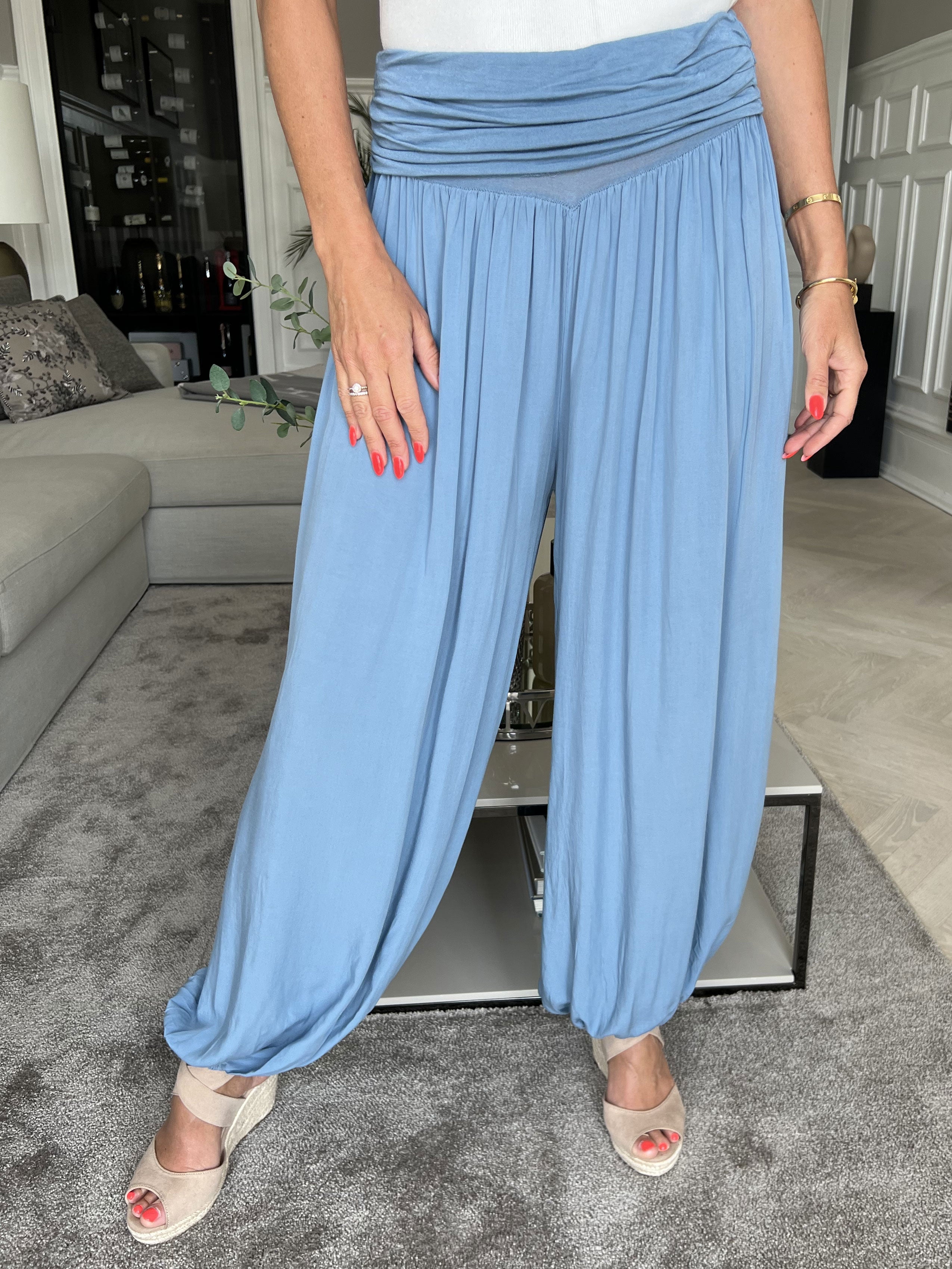 Vibe - Lette og løse bukser med elastikkant i livet